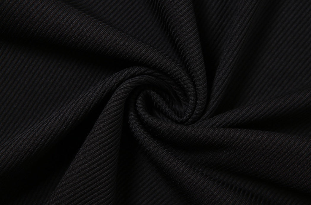 Black Slit Maxi Dress
